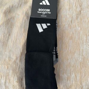 Adidas Black and White Soccer Team Speed Pro Socks